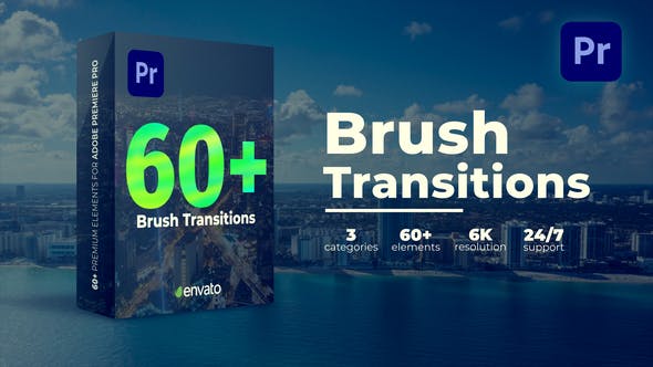 Brush Transitions - Videohive Download 39527459
