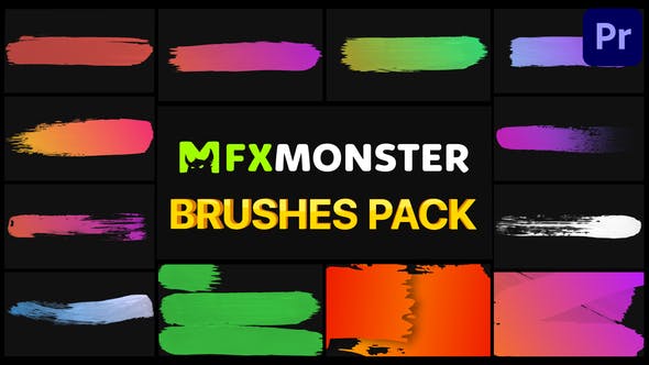 Brushes Pack 02 | Premiere Pro MOGRT - Download 32029743 Videohive