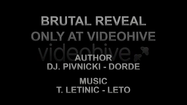 Brutal Reveal - Download Videohive 159161