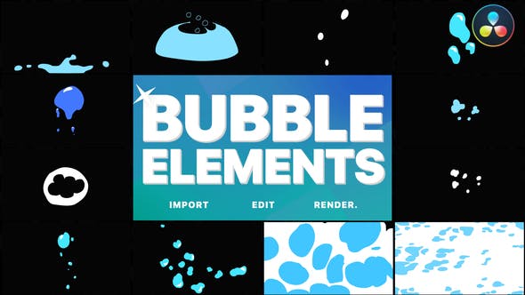 Bubble Elements | DaVinci Resolve - Videohive Download 34502973