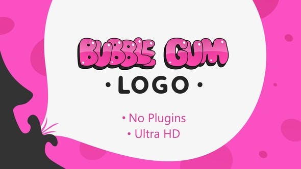 Bubble Gum Logo - 28804958 Download Videohive