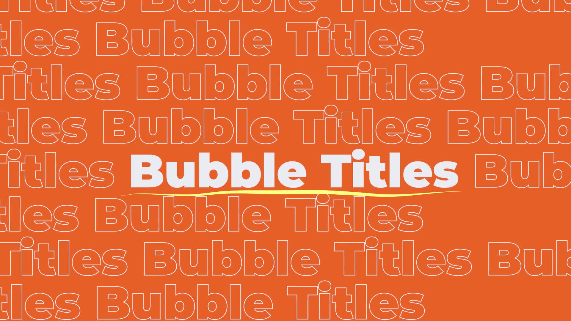 Bubble Titles Videohive 33853638 Premiere Pro Image 1