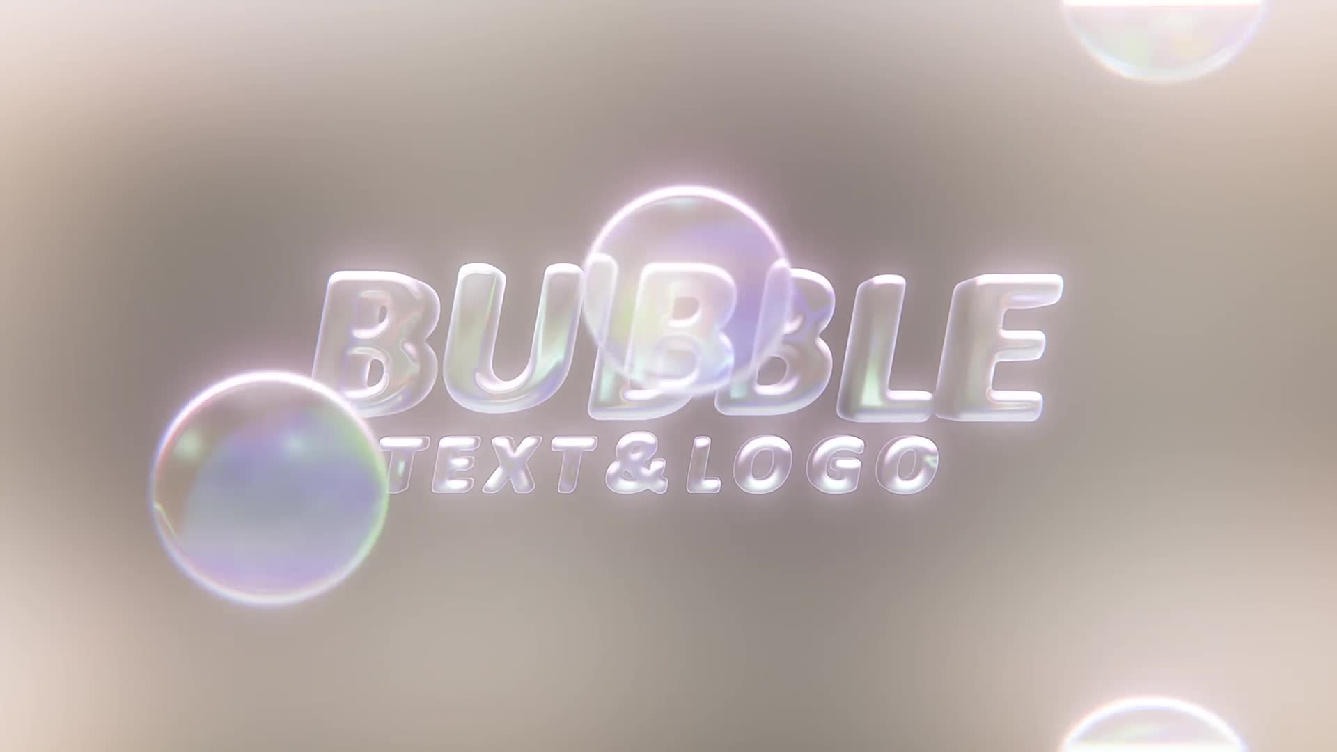 Bubbles Logo Text Intro Videohive 39551543 After Effects Image 1