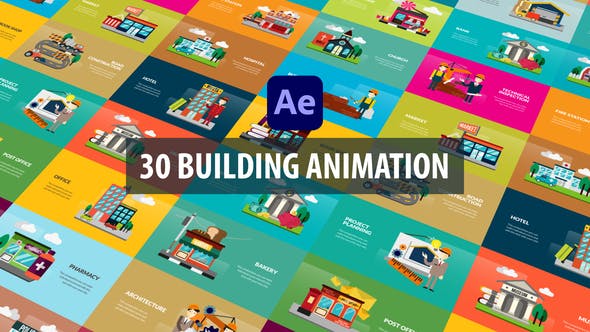 Building Animation | After Effects - Videohive Download 32526197