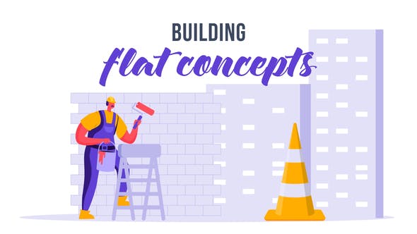 Building Flat Concept - Videohive Download 32924660