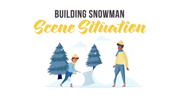 Building snowman Scene Situation - Videohive Download 29246597