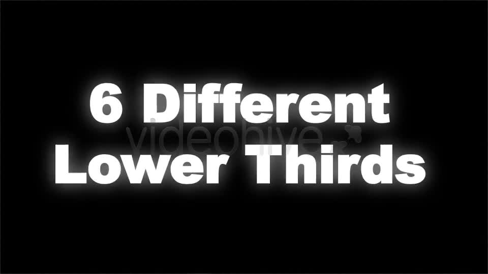 Bundle of 6 Modern Lower Thirds - Download Videohive 242637