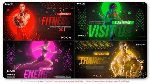 Burn Your Energy Fitness Project - 37063642 Videohive Download
