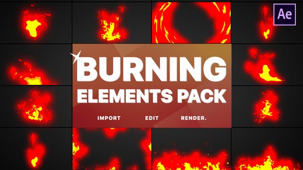 Burning Elements | After Effects - Download 26404754 Videohive