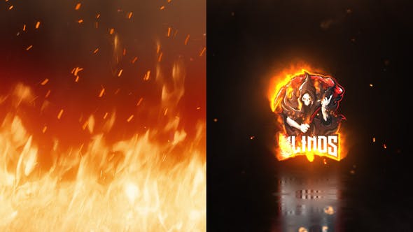 Burning Fire Logo Reveal - Videohive 40871988 Download