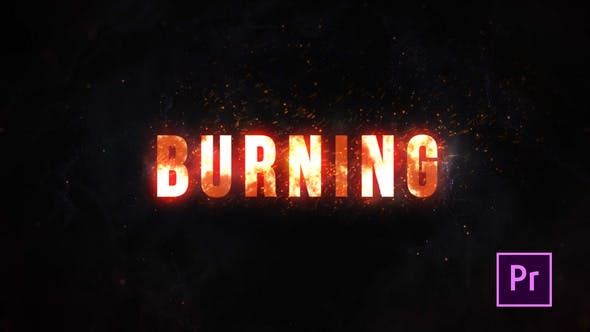 Burning Fire Title Premiere Pro - 25020923 Download Videohive