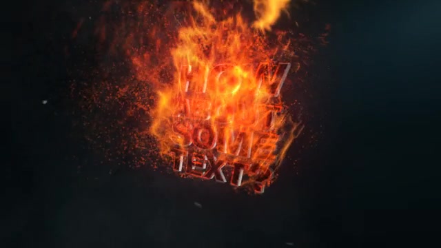 Burning Logo Reveal - Download Videohive 6530462