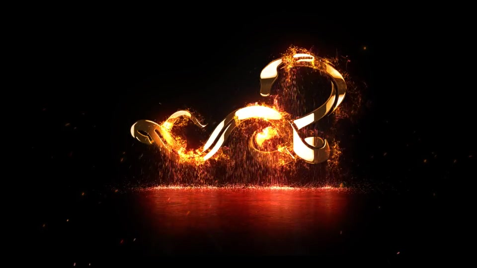 Burning Particles Logo Opener - Download Videohive 20219261