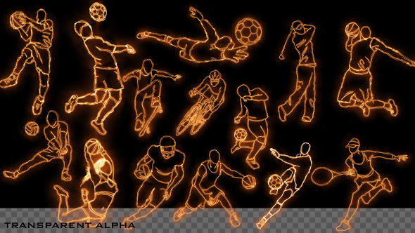 Burning Sport Elements 14 Pack - Download Videohive 20916630