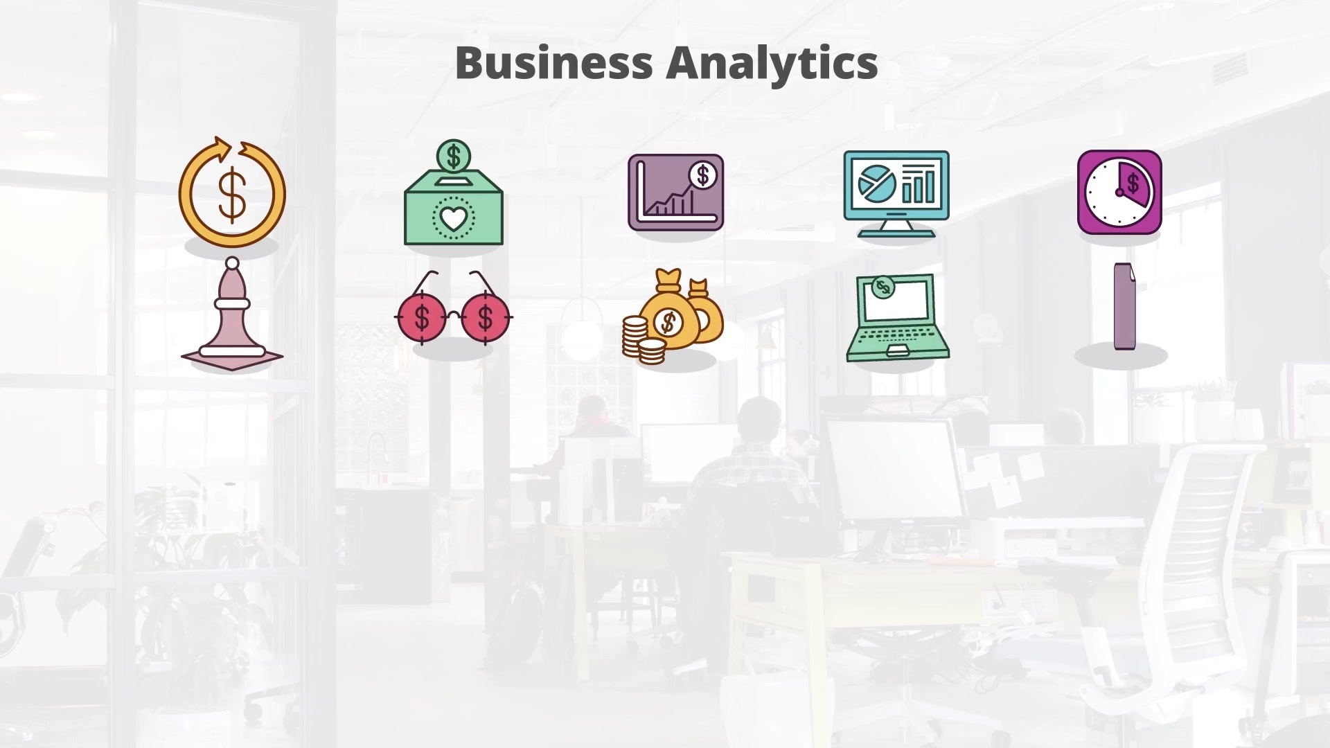 Business Analytics Flat Animation Icons (MOGRT) Videohive 23659562 Premiere Pro Image 5