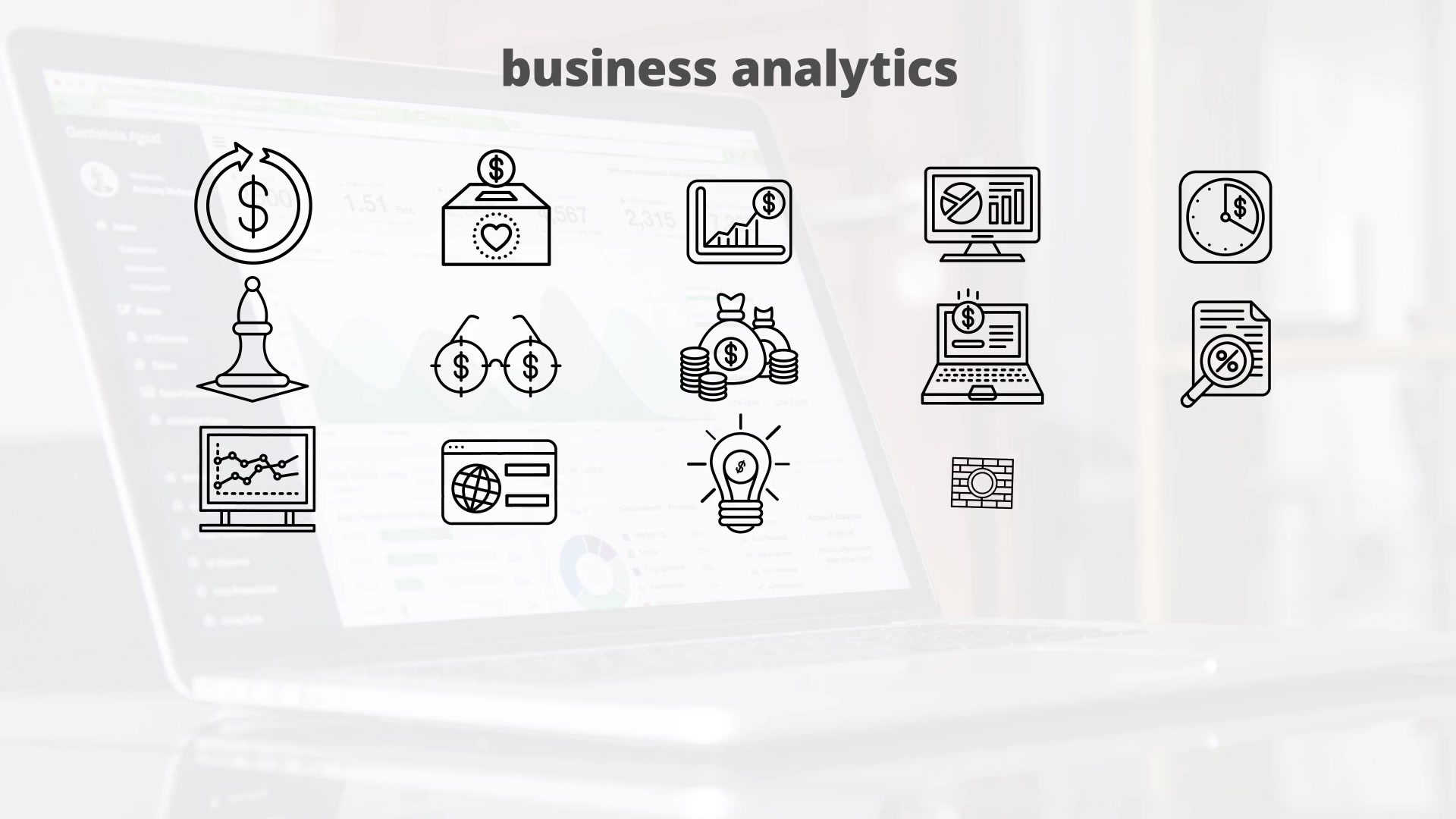 Business Analytics – Thin Line Icons Videohive 23595702 After Effects Image 6