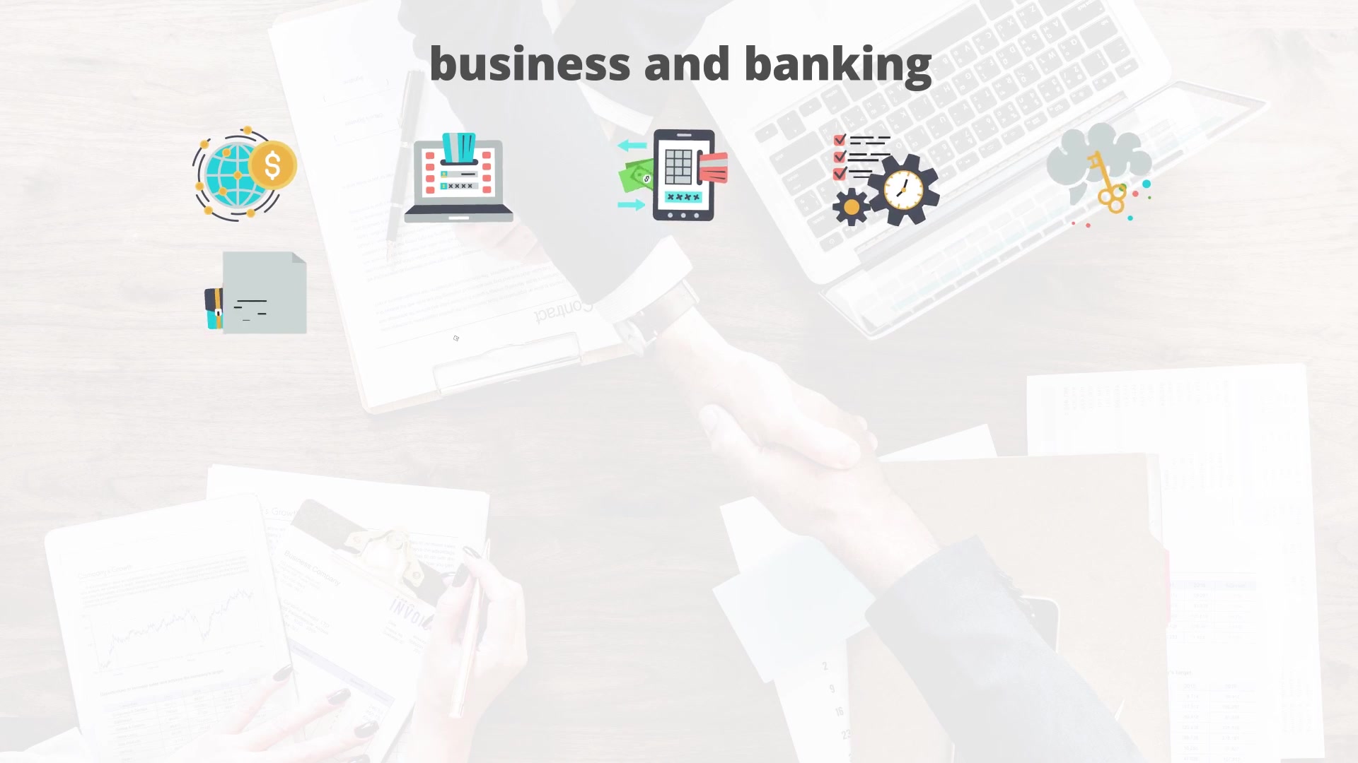 Business And Banking Flat Animation Icons - Download Videohive 23465873