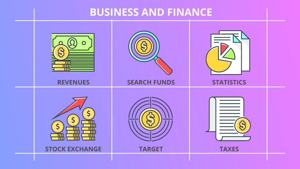 Business And Finance 30 Animated Icons - Download Videohive 21298356