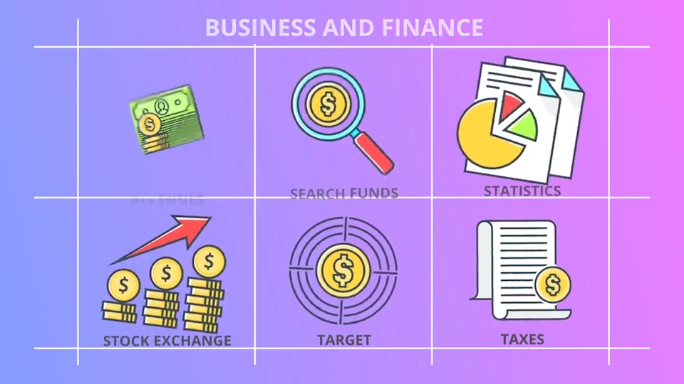 Business And Finance 30 Animated Icons - Download Videohive 21298356