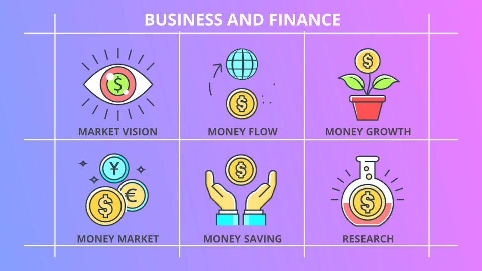 Business And Finance 30 Animated Icons - Download Videohive 21298356