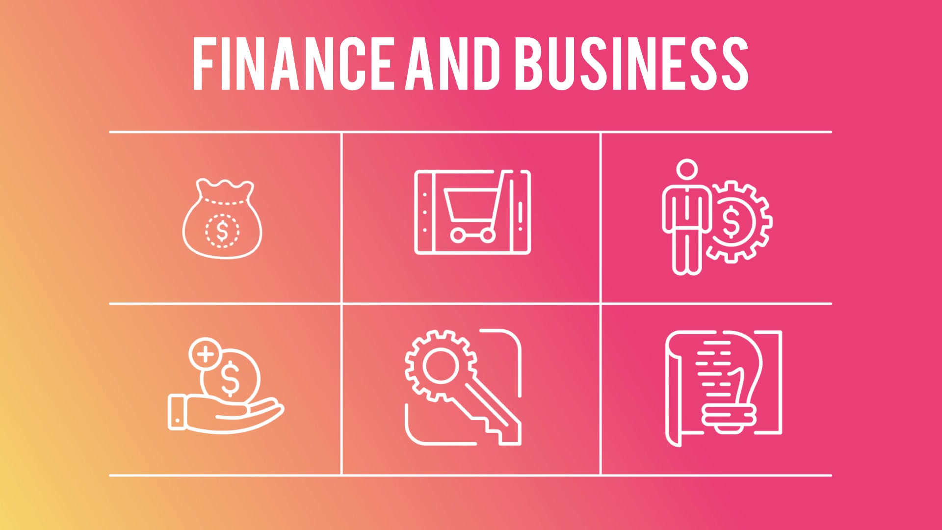 Business And Finance 50 Thin Line Icons - Download Videohive 23110502