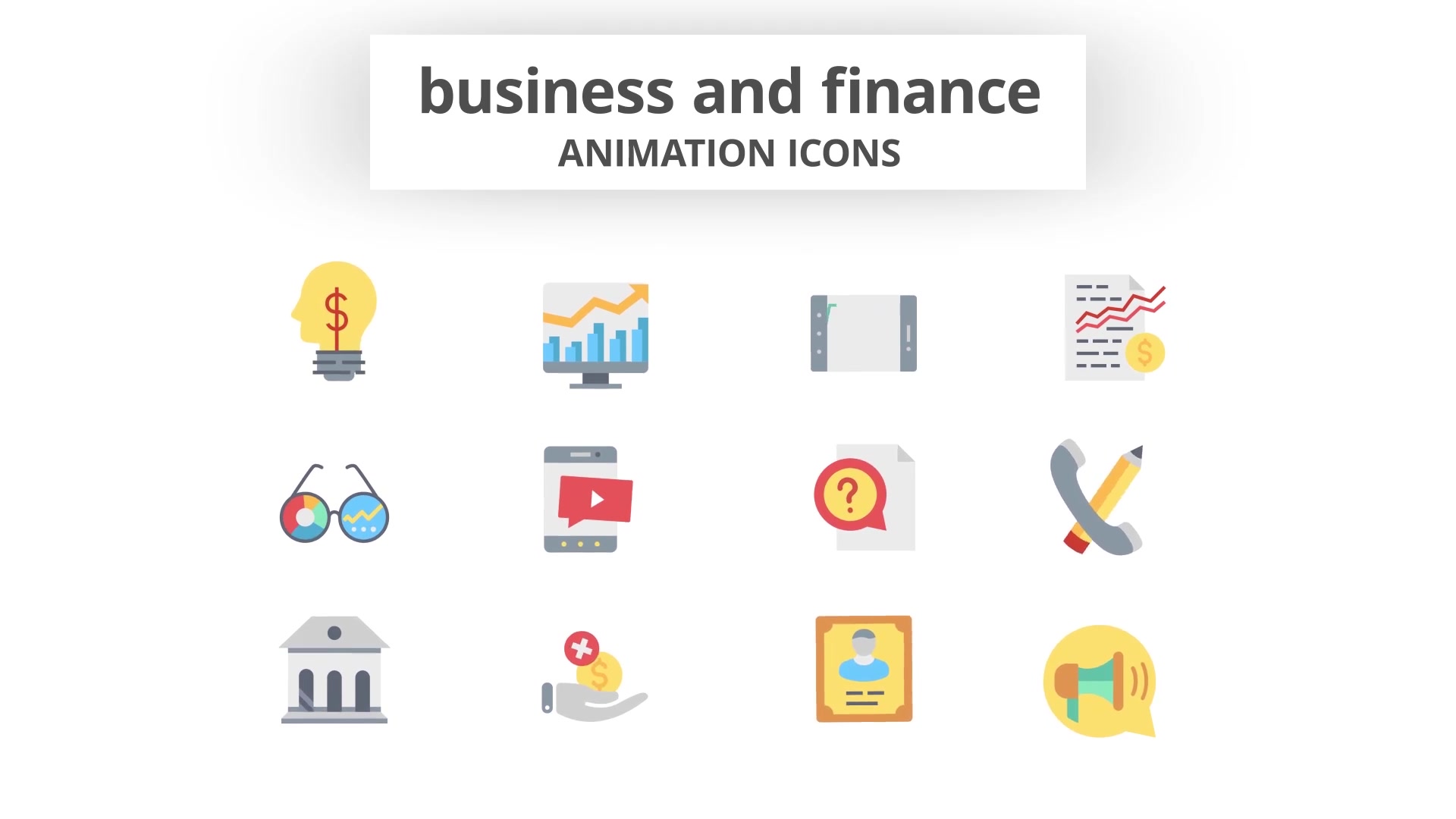 Business and Finance Animation Icons (MOGRT) Videohive 26882629 Premiere Pro Image 7