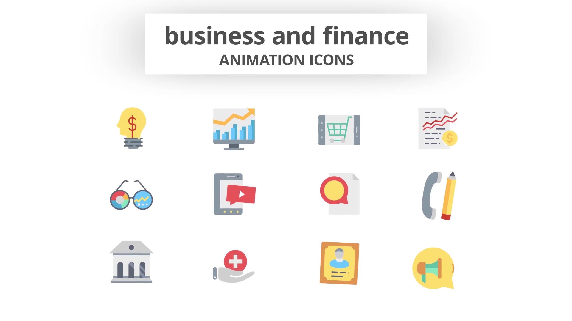 Business and Finance Animation Icons (MOGRT) Videohive 26882629 Premiere Pro Image 8