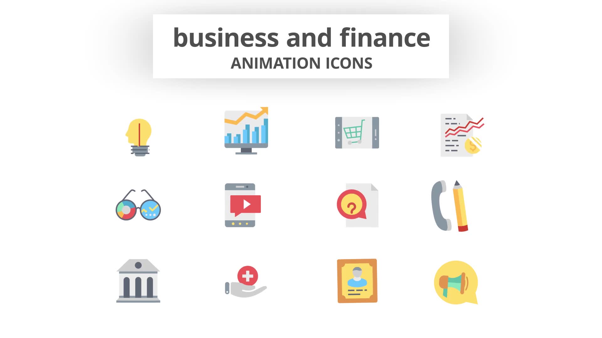 Business and Finance Animation Icons Videohive 26635392 After Effects Image 10
