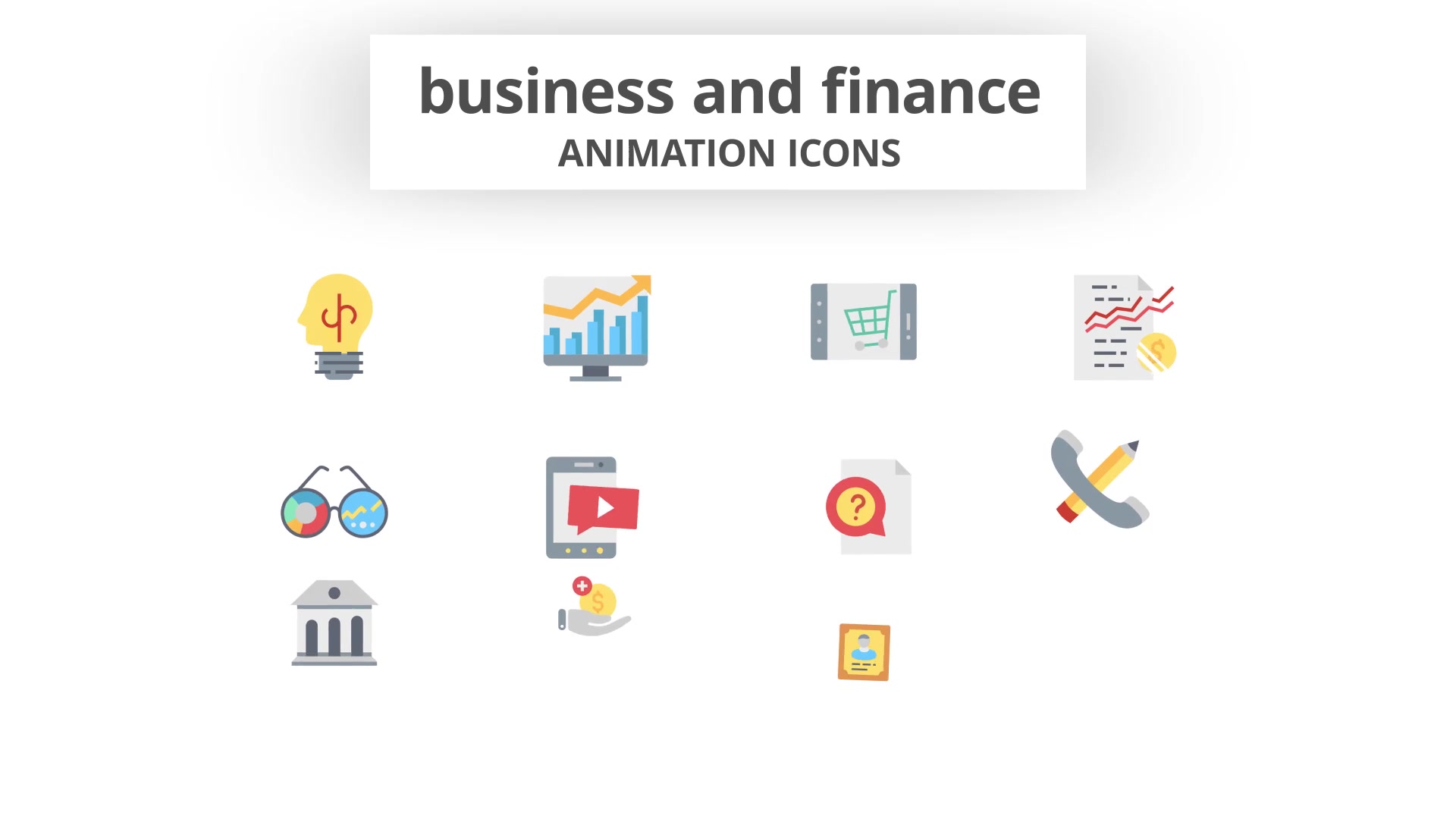 Business and Finance Animation Icons Videohive 26635392 After Effects Image 4