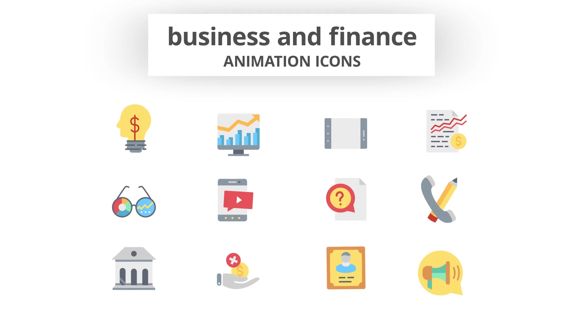 Business and Finance Animation Icons Videohive 26635392 After Effects Image 7