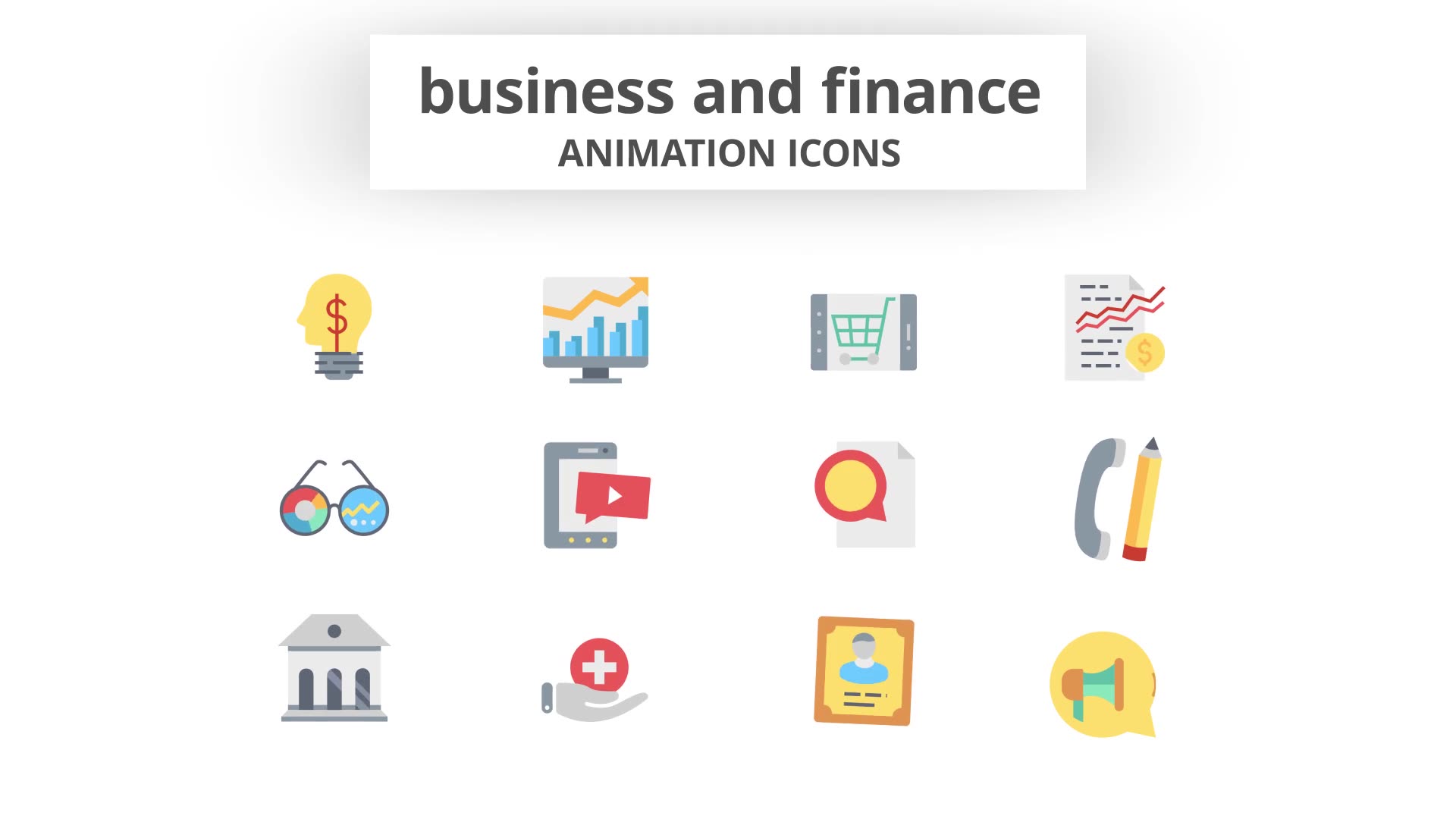 Business and Finance Animation Icons Videohive 26635392 After Effects Image 8