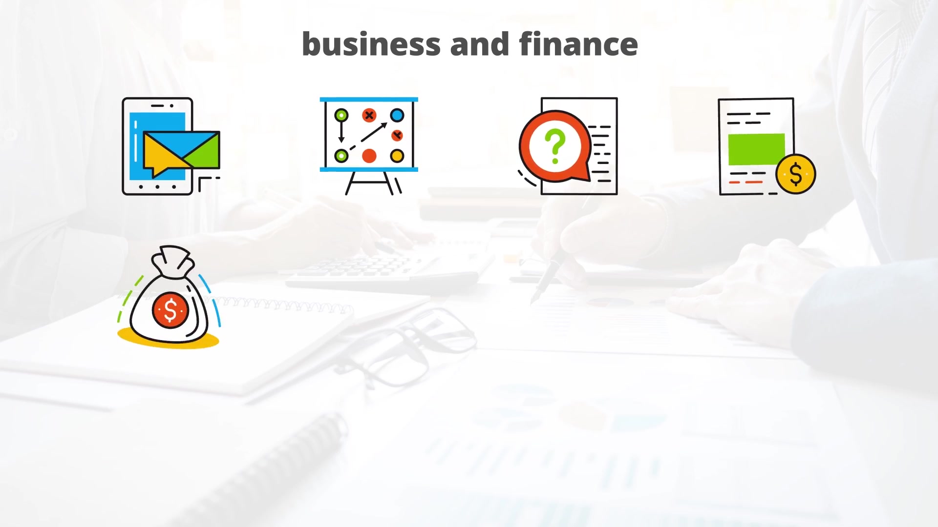 Business and Finance Flat Animated Icons Videohive 24429393 After Effects Image 5