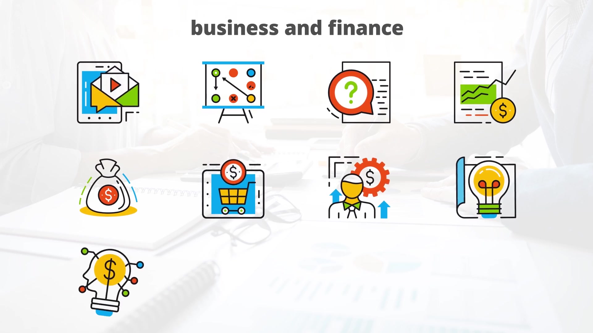 Business and Finance Flat Animated Icons Videohive 24429393 After Effects Image 6