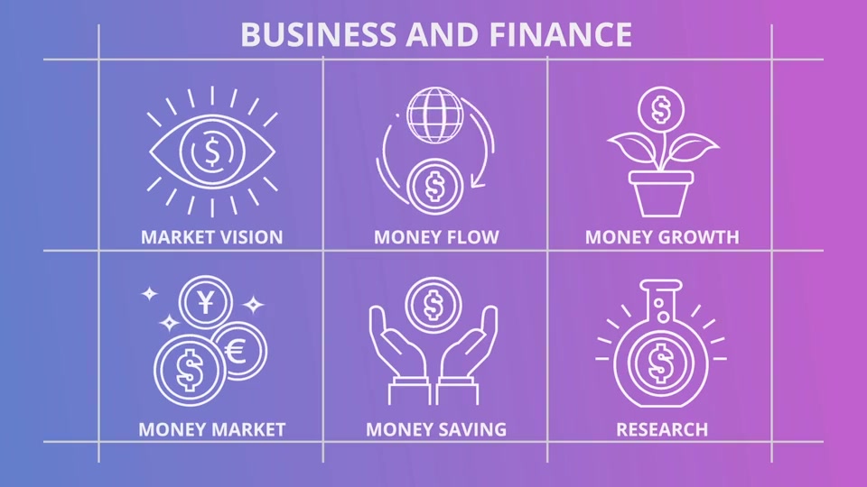Business And Finance Outline Icons - Download Videohive 21291135
