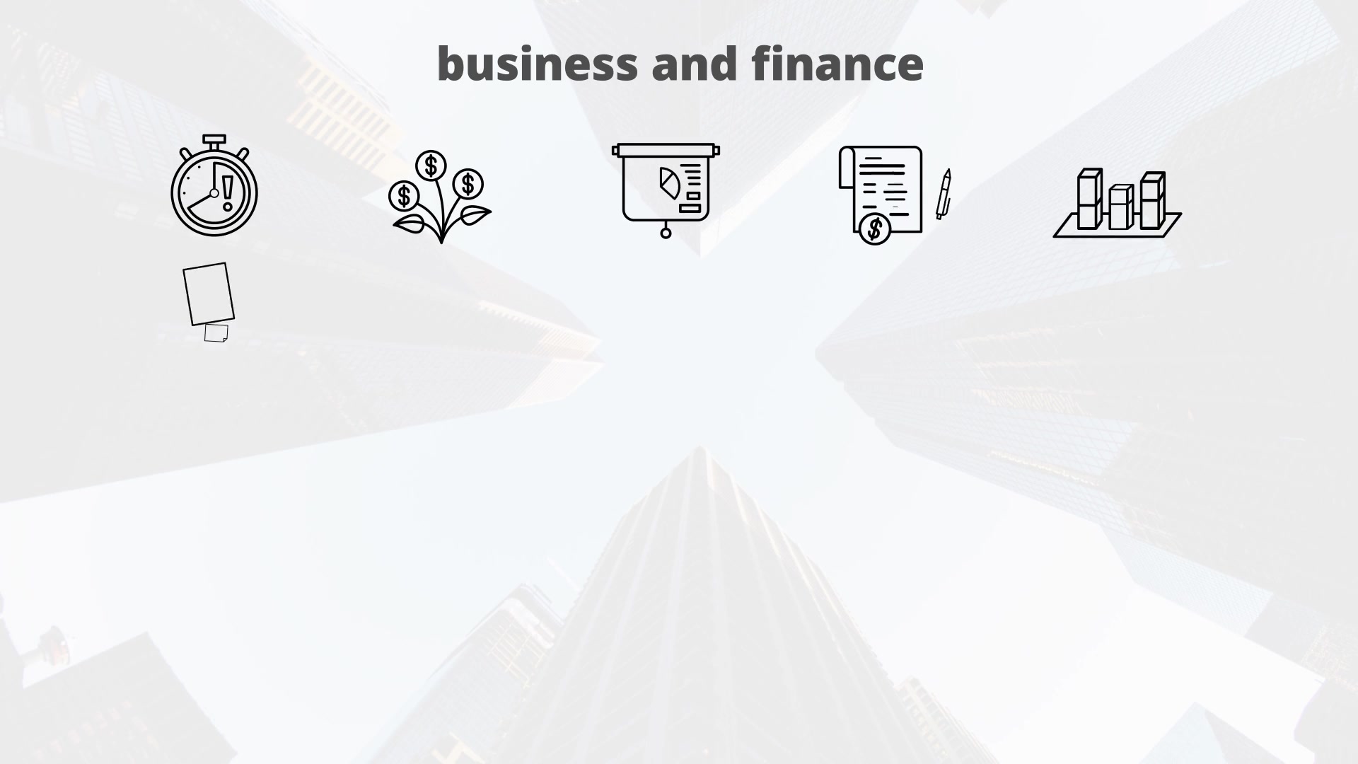 Business And Finance – Thin Line Icons Videohive 23595745 After Effects Image 4