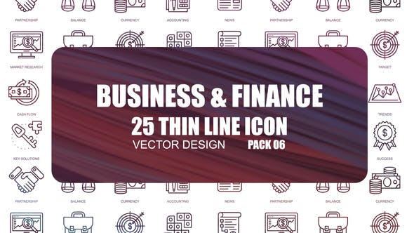 Business And Finance – Thin Line Icons - Download 23595745 Videohive
