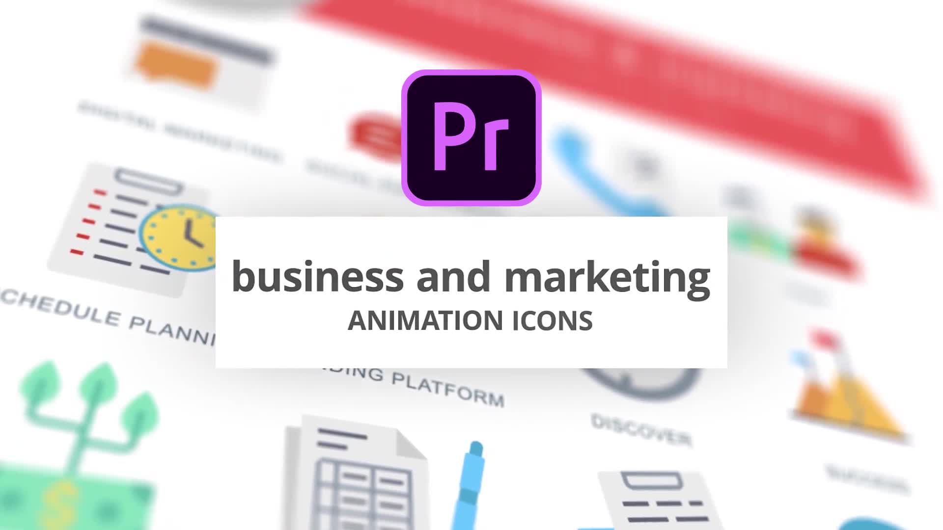 Business and Marketing Animation Icons (MOGRT) Videohive 26755619 Premiere Pro Image 1