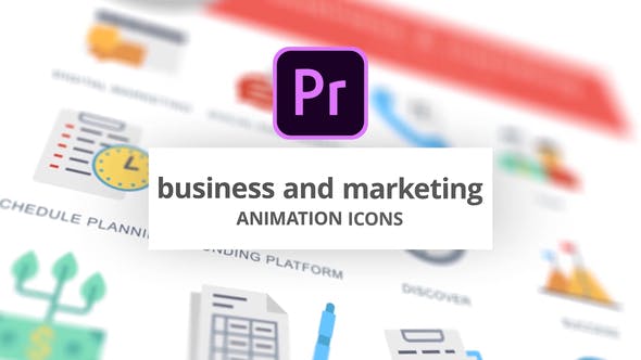 Business and Marketing Animation Icons (MOGRT) - Videohive Download 26755619