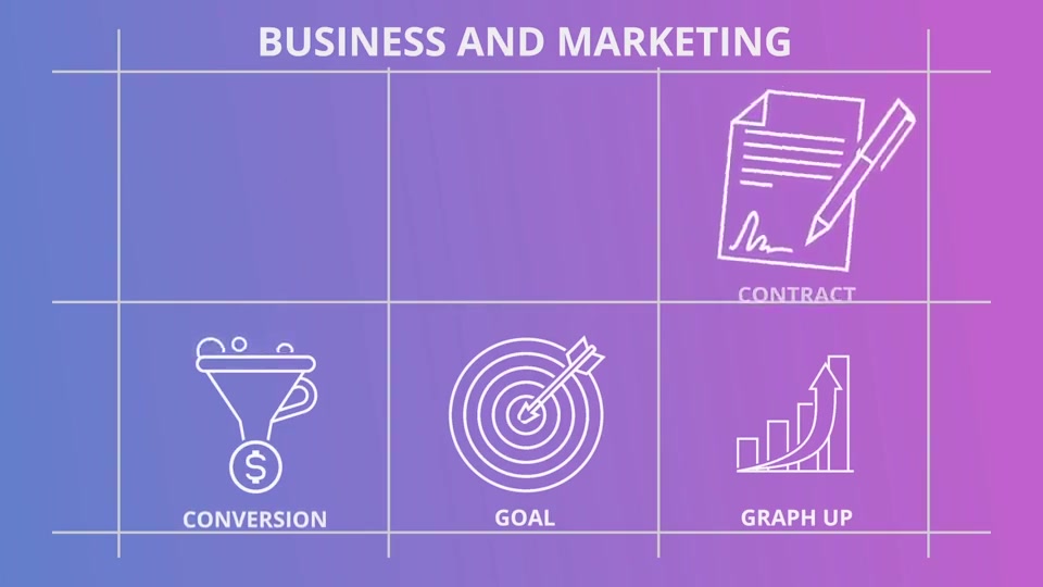 Business And Marketing Outline Icons - Download Videohive 21291152