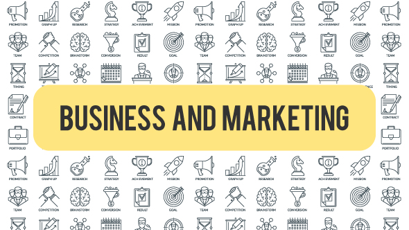Business And Marketing Outline Icons - Download Videohive 21291152