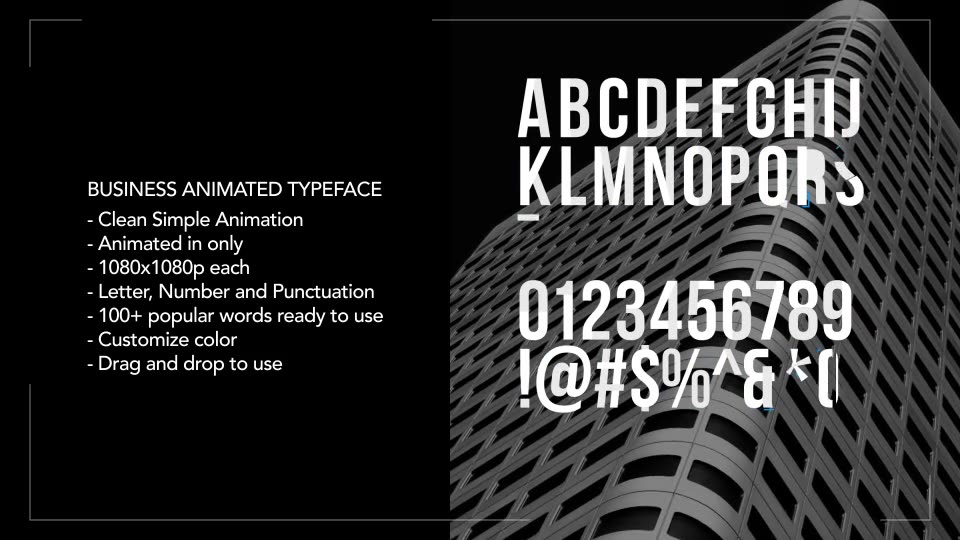 Business Animated Typeface Videohive 20275552 After Effects Image 2