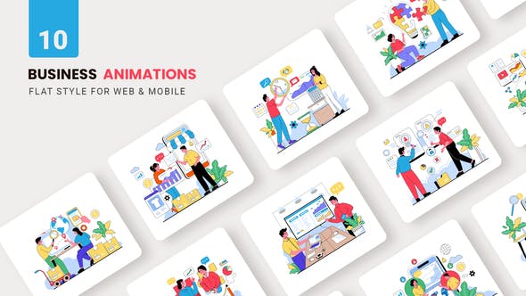 Business Animations Flat Concept - Download 38775682 Videohive