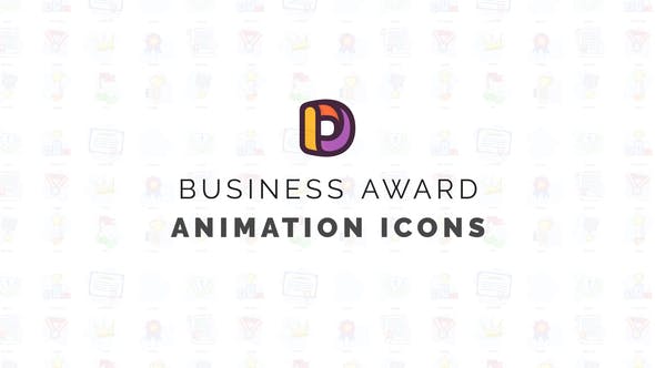 Business award Animation Icons - 34760772 Videohive Download