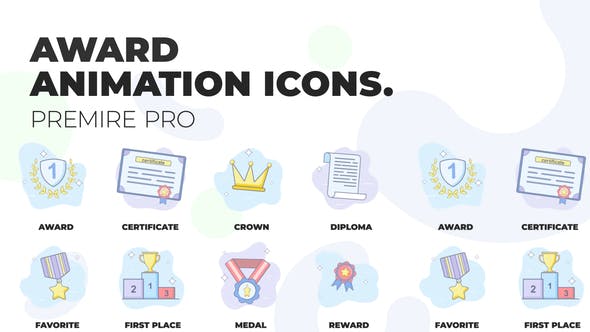 Business award Animation Icons (MOGRT) - Videohive 36272443 Download
