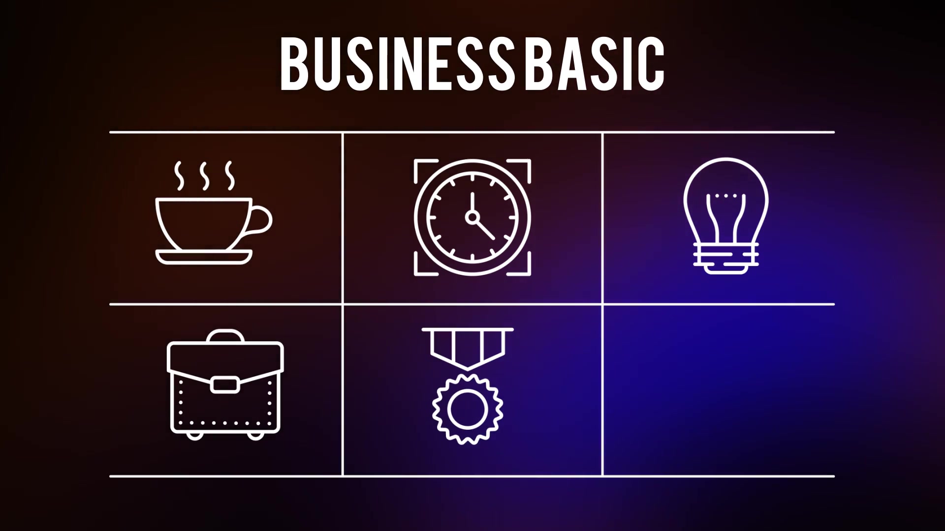 Business Basic 25 Outline Animated Icons - Download Videohive 23151188
