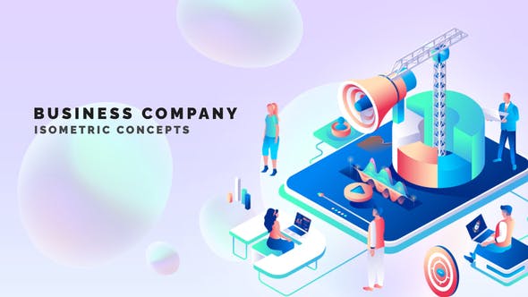 Business company Isometric Concept - Download Videohive 33518727