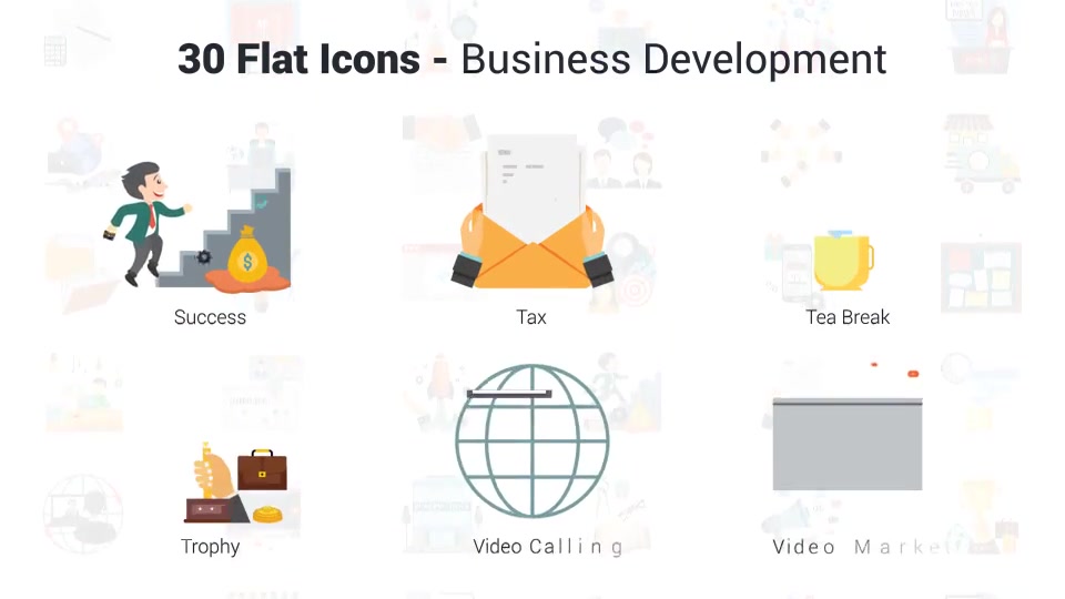 Business Development Icons Videohive 36401046 After Effects Image 11