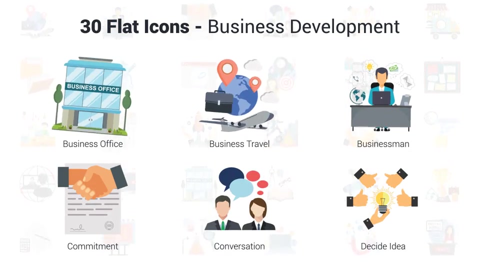 Business Development Icons Videohive 36401046 After Effects Image 8