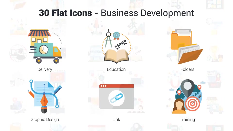 Business Development Icons Videohive 36401046 After Effects Image 9