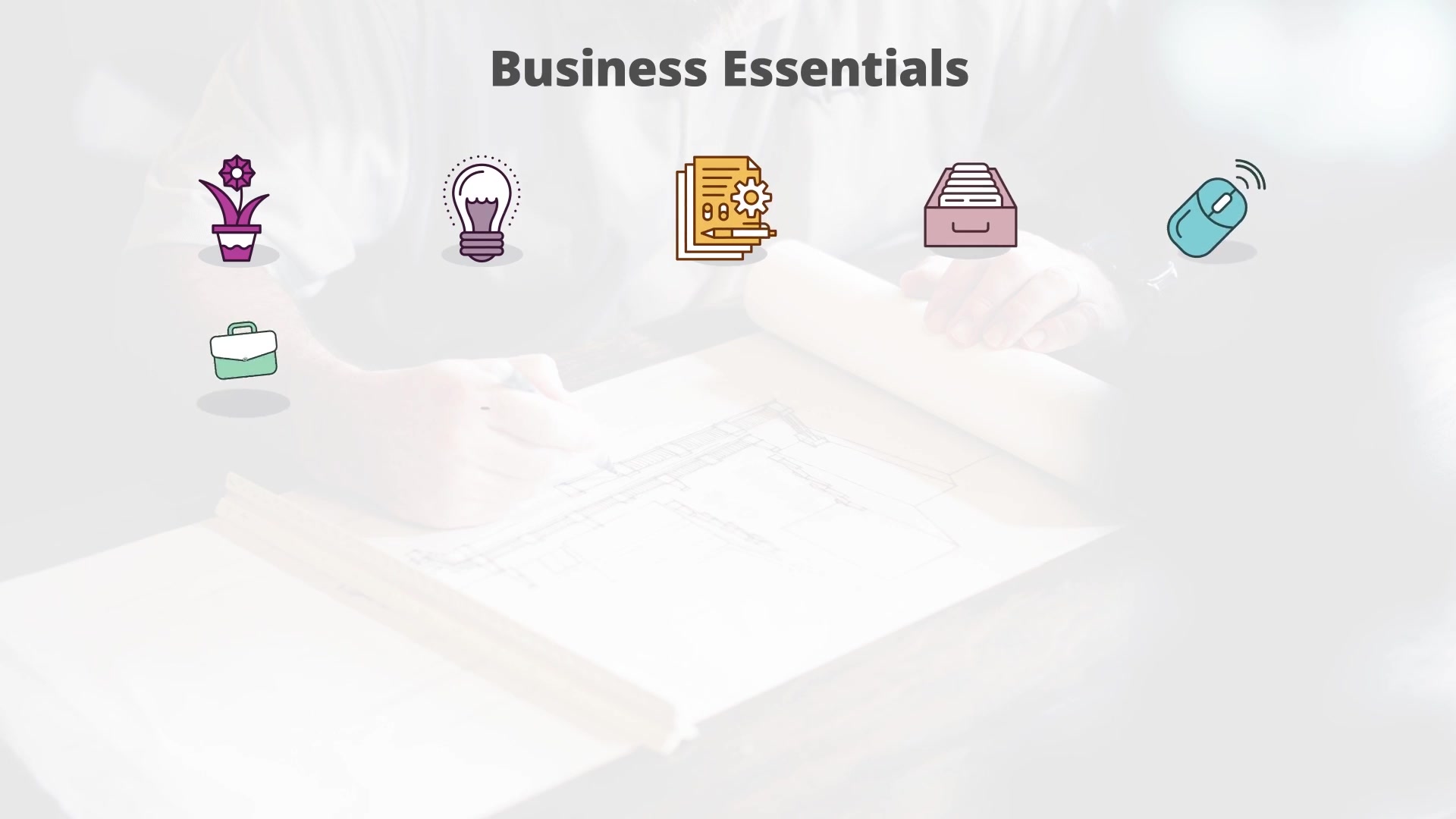 Business Essentials Flat Animation Icons - Download Videohive 23381202